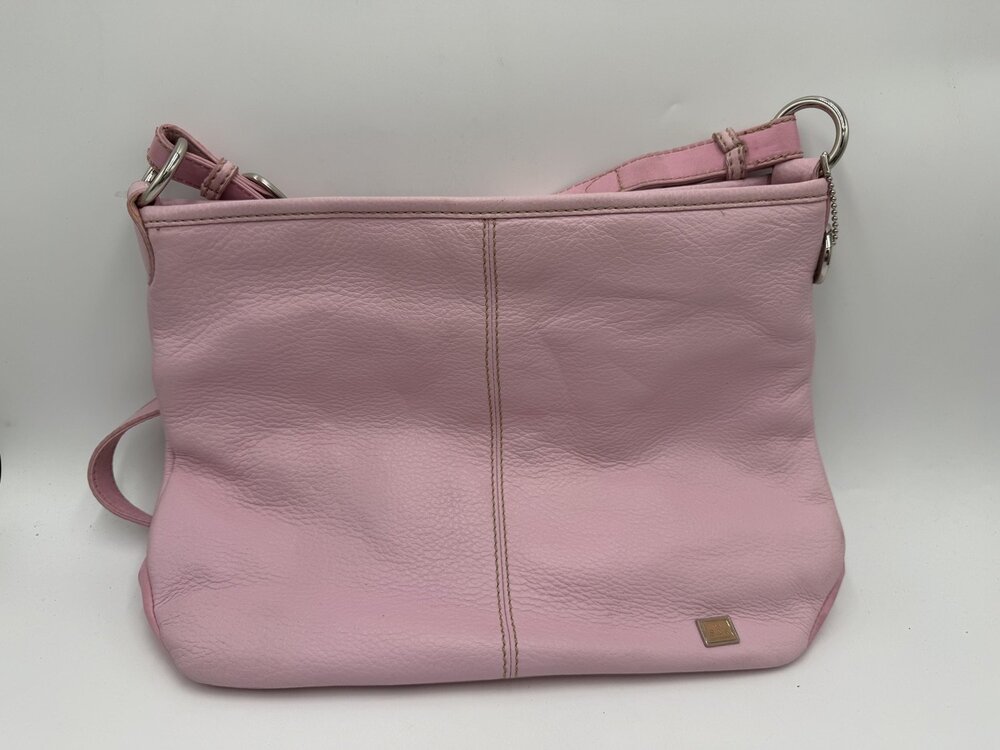 The Sak MOCLASSLEATHER Crossbody Bag M Pink Womens Leather Pebbled Body